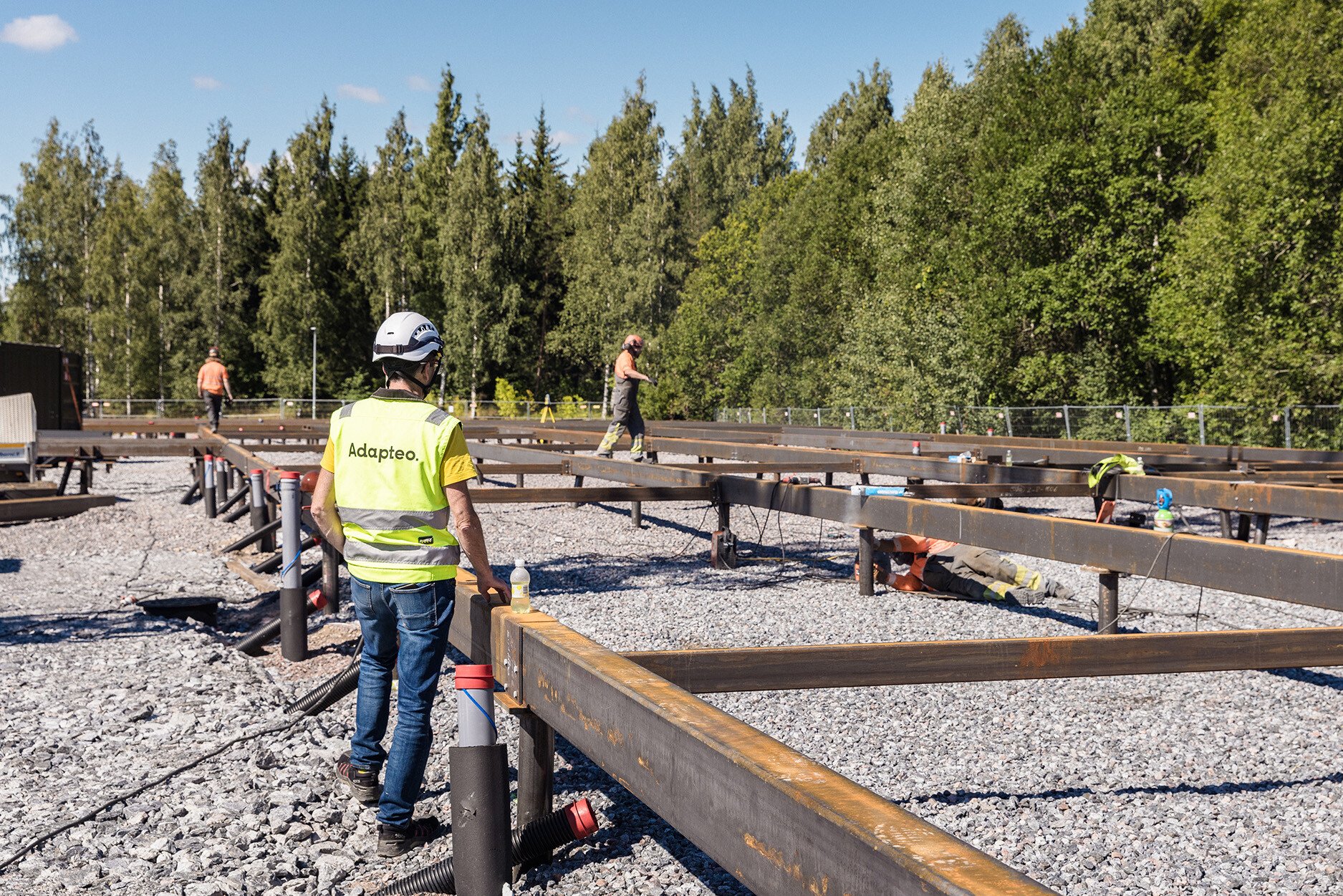 Modulaaristen tilojen rakennusvaihe