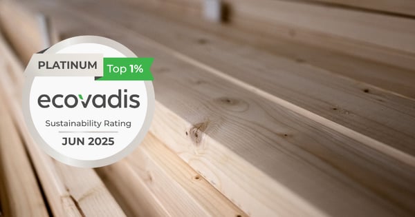 Miksi tyytyä kultaan, kun vastuullisuus voi olla platinaa? Adapteo nosti määrätietoisella työllä EcoVadis-luokituksensa kullasta platinatasolle